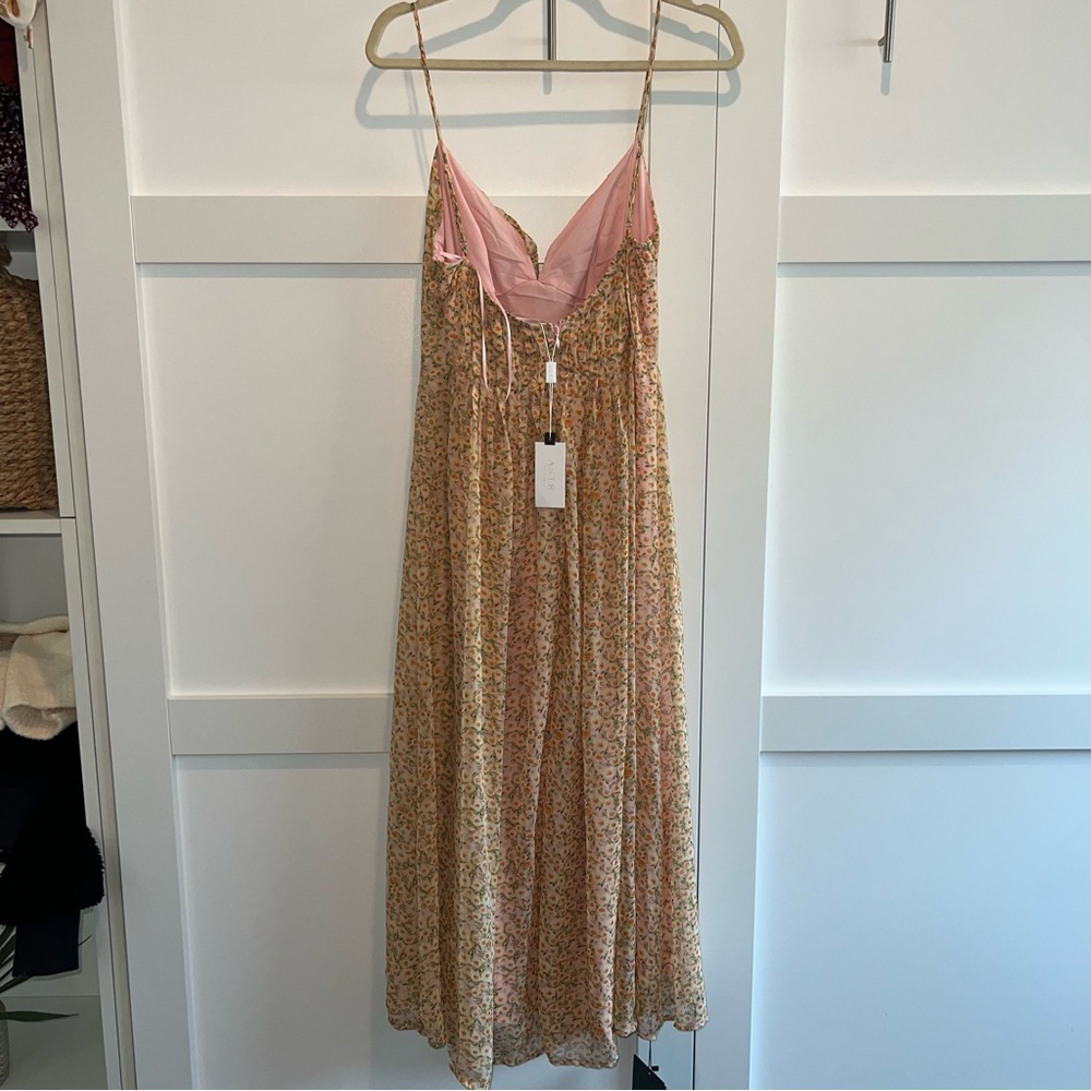 ASTR Floral Maxi Dress Spaghetti Straps – Romantic Summer Dress - Picture 4 of 4